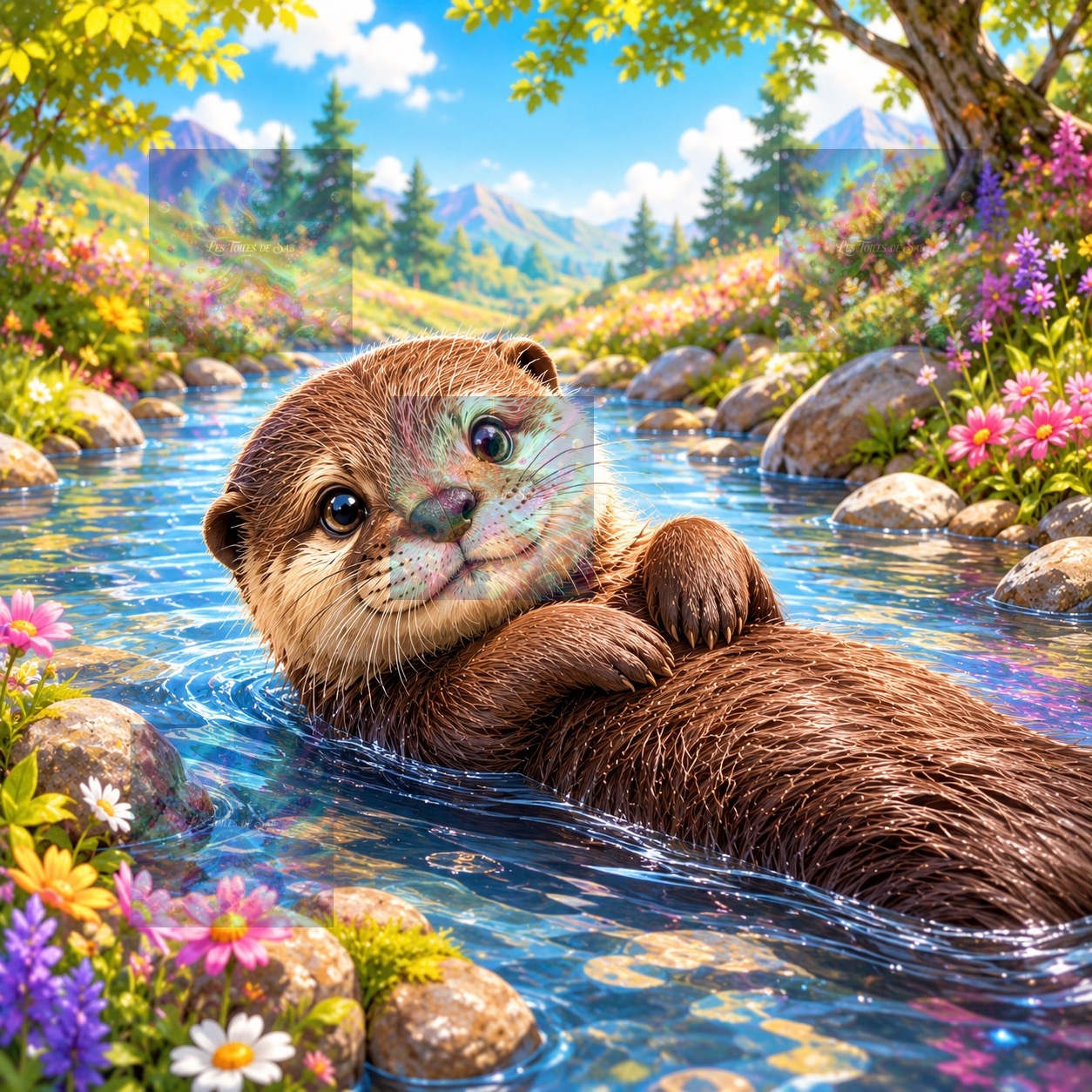 Loutre des Eaux Arc-en-Ciel