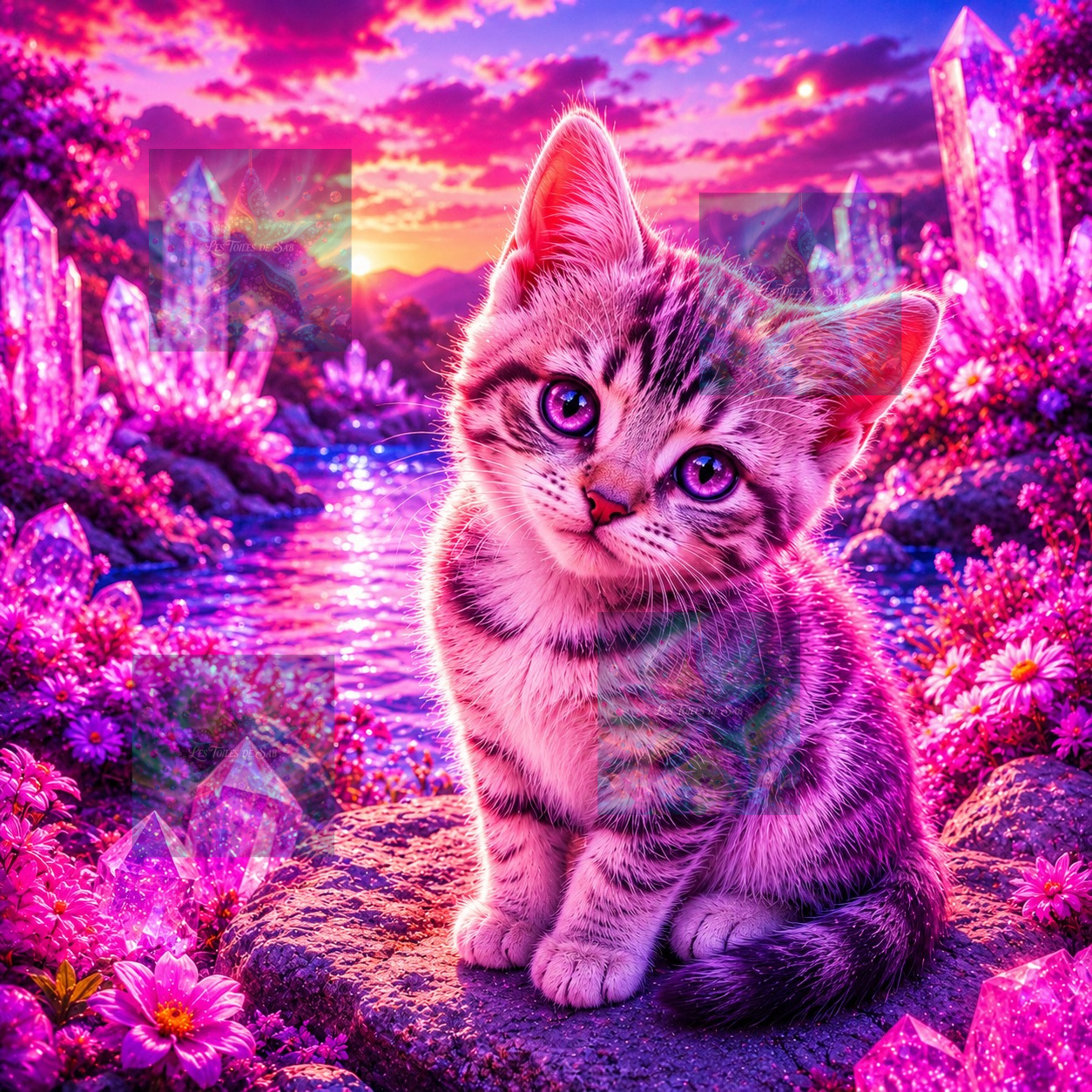Chaton du Crépuscule Rose