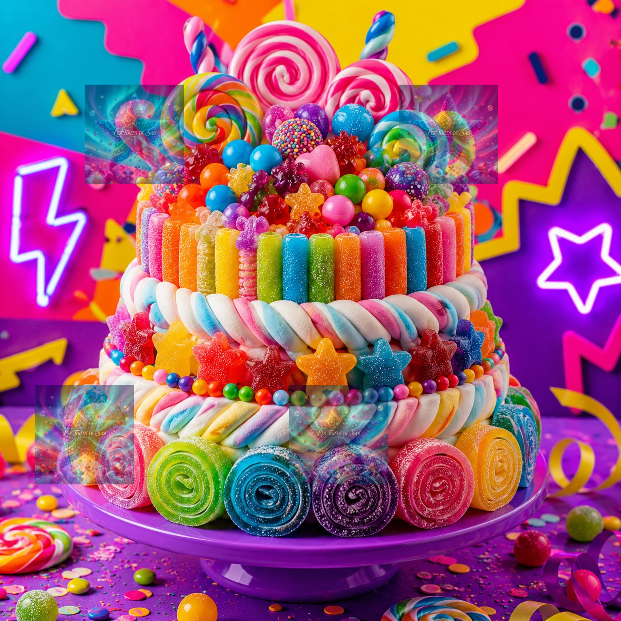 Le Gâteau Bonbons Féériques