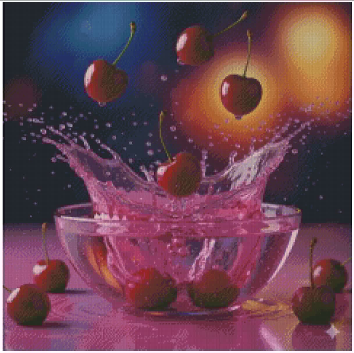 explosion de cerises