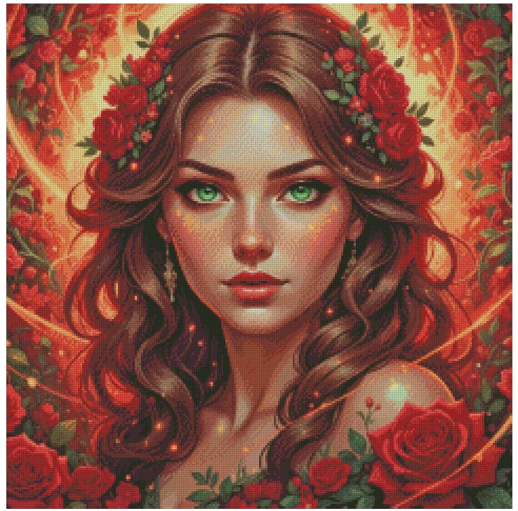 reine des roses de feu