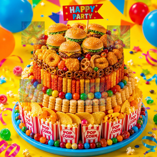 Le Gâteau Burger Party