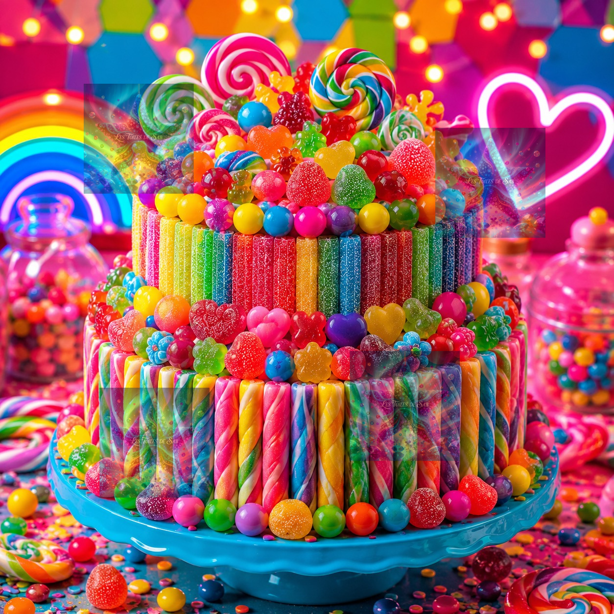 Le Gâteau Arc-en-Ciel Gourmand
