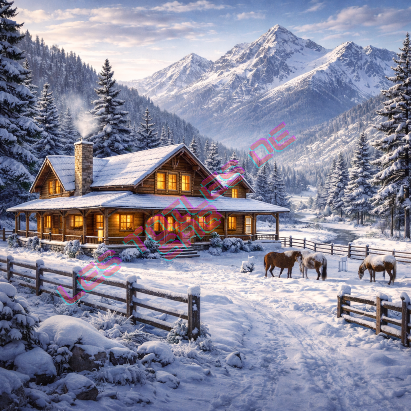 le ranch sous la neige