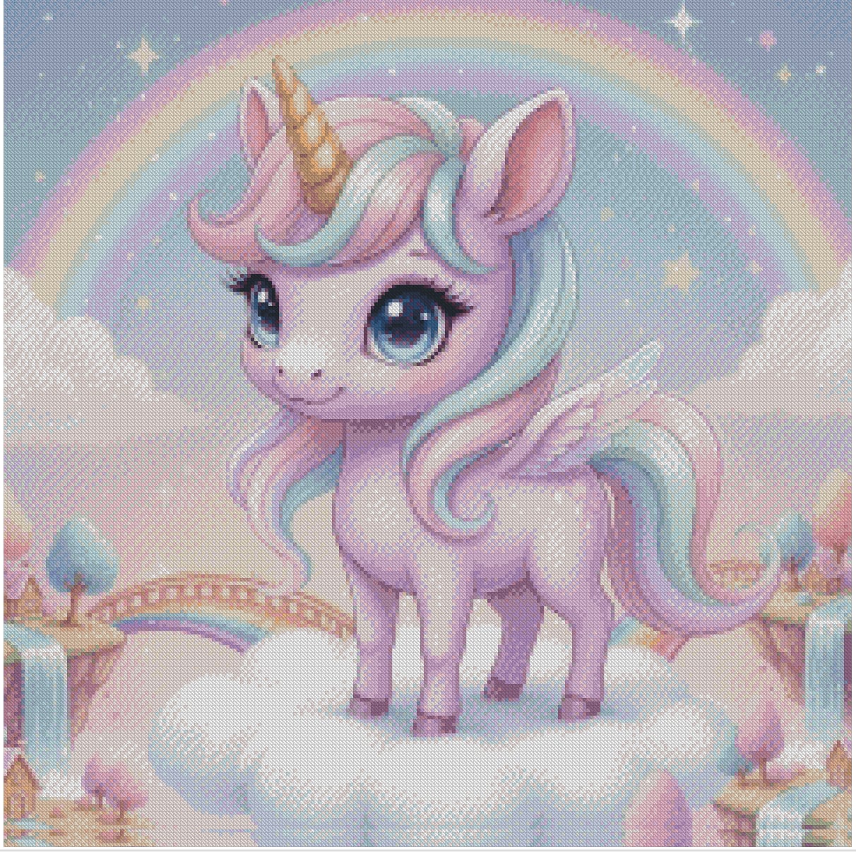 la licorne au coeur pastel