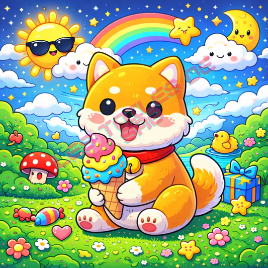 Chien d’Amour Arc-en-Ciel