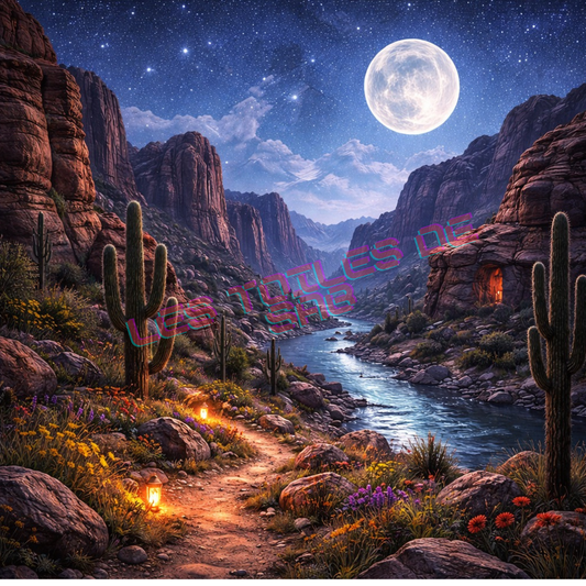 Clair de Lune sur le Canyon Secret