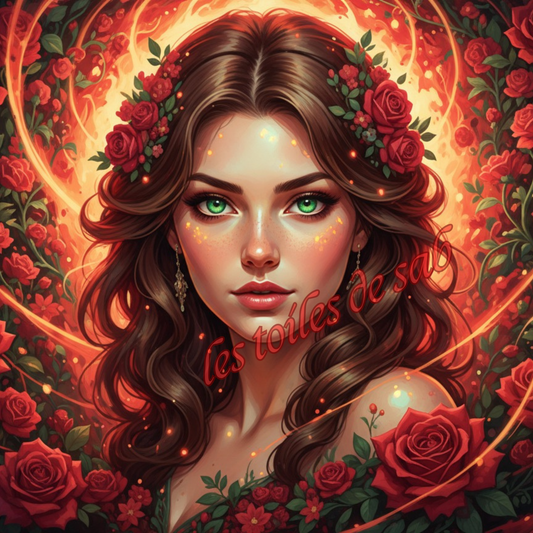 reine des roses de feu