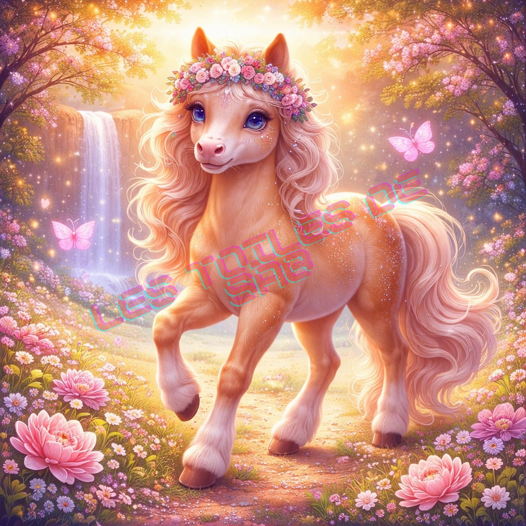 Le poney des fleurs magiques