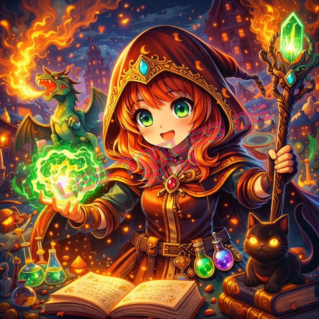 Pyra, Apprentie des Flammes Mystiques