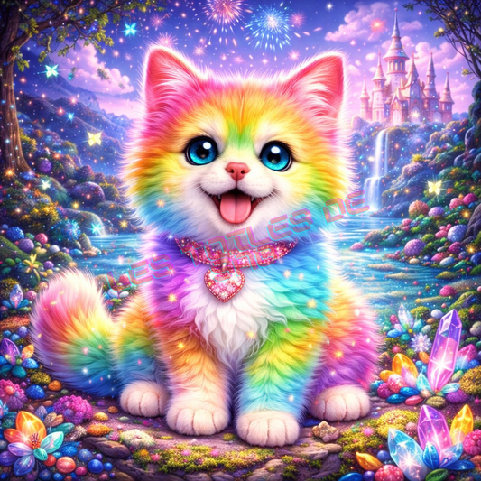 Chat Arc-en-Ciel du Royaume Féérique