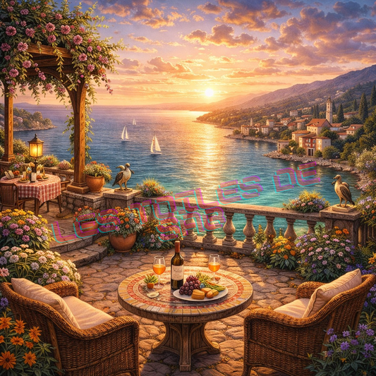 Terrasse au Couchant Doré
