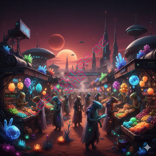 le marché de la planète rouge