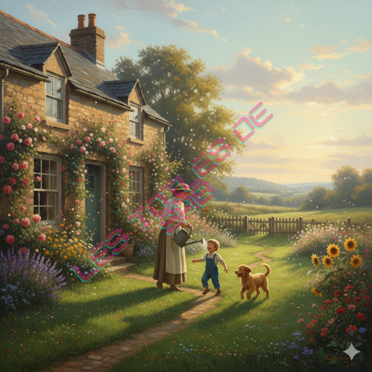 dans le jardin de mamie